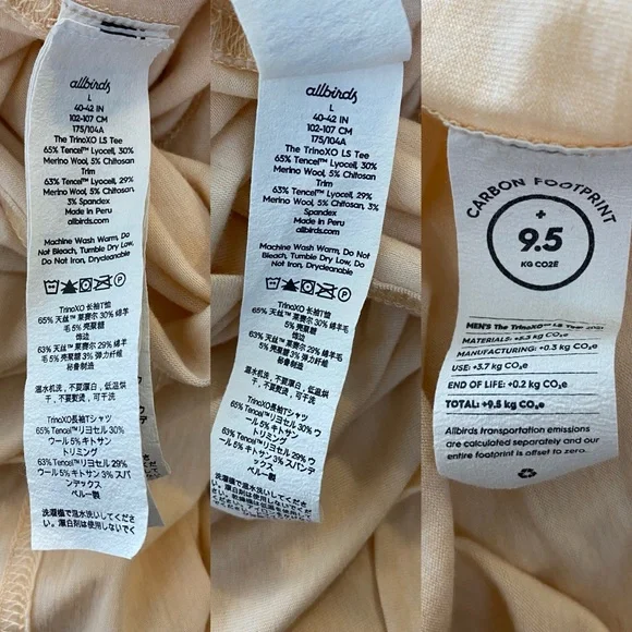 Allbirds TrinoXO LS Tee - Large - Picture 14 of 16